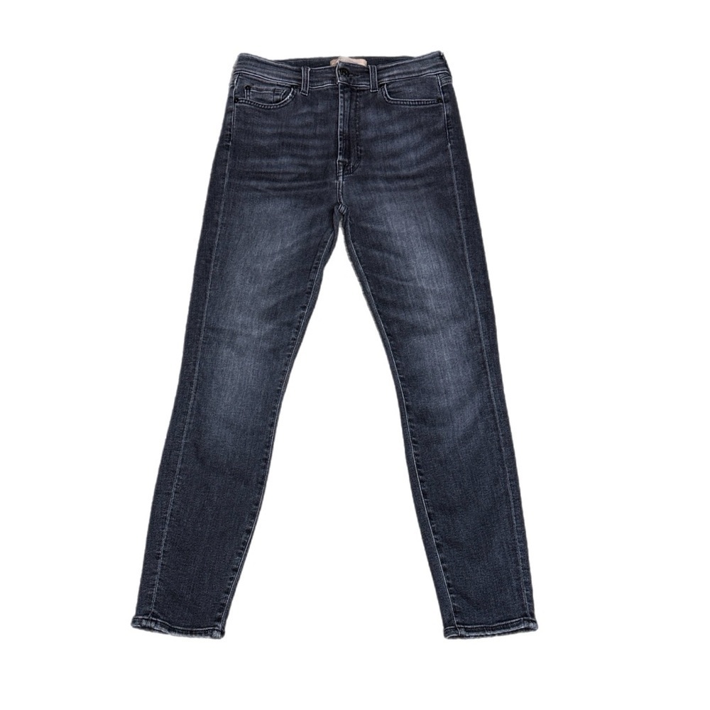 7 for All Mankind Luxe Vintage Stretch High Rise Skinny Dark Wash Sz 27